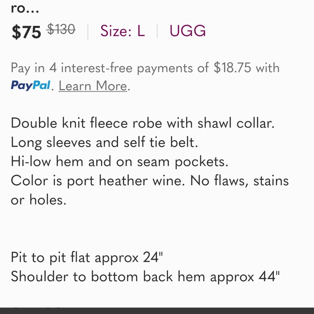 UGG Duffield II Robe - Picture 8 of 8